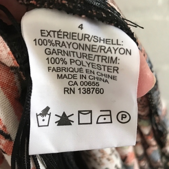 mblm Swing Dress Fringe Southwestern print Native Wrap Orange Black 4X - Picture 7 of 8